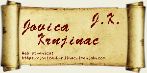 Jovica Krnjinac vizit kartica